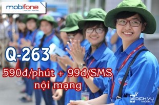 Gói cước Q-263 Mobifone cho cán bộ Đoàn