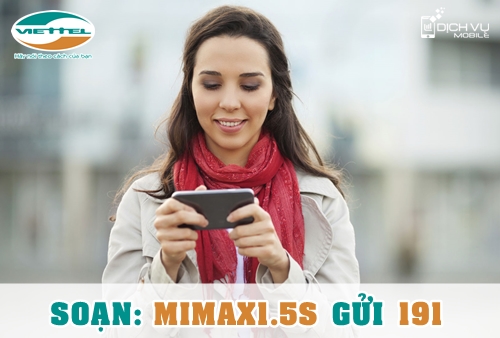 Gói MiMax1.5S Viettel – tự động mua thêm dung lượng, cộng dồn 1GB