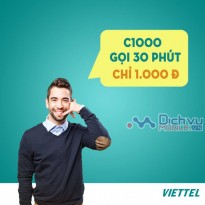 Đăng ký gói khuyến mãi C1000 Viettel gọi thoại xả láng chỉ với 1000đ