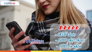 Đăng ký gói DP600 Mobifone nhận 9GB và hàng trăm phút thoại, sms