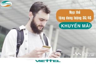 Viettel khuyến mãi nạp thẻ tặng data từ ngày 5/1/2017 đến 31/1/2018