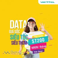 Hướng dẫn đăng ký gói ST200 Viettel nhận 60GB và free thoại cực khủng