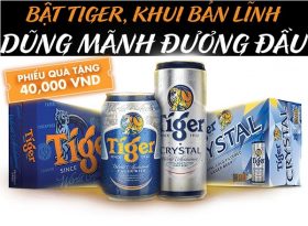 Khuyen mai mua bia Tiger doi phieu qua tang