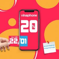 HOT: VinaPhone khuyến mãi 20% thẻ nạp vào ngày 22/1/2021 trên cả nước