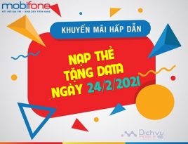 Mobifone khuyen mai nap the tang data