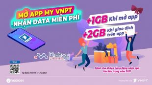 Vinaphone khuyến mãi tải MY VNPT tặng 3GB data