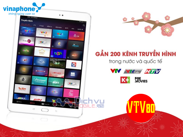 Cách đăng ký gói VTV80 Vinaphone xem truyền hình miễn phí thả ga