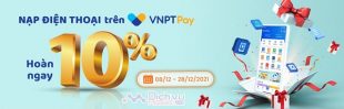 Khuyến mãi 10% thẻ nạp Vinaphone qua ví VNPT Pay