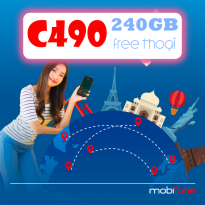 Cách đăng ký gói C490 Mobifone nhận hàng trăm phút gọi nội mạng, liên mạng và 240GB data