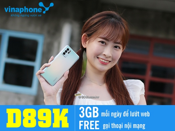 Hướng dẫn đăng ký gói D89K Vinaphone nhận 3GB/ ngày kèm phút thoại siêu Khủng