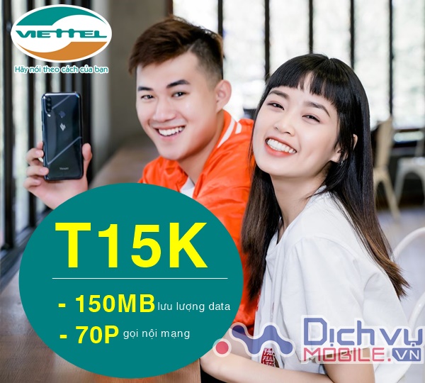 Cách đăng ký gói T15K Viettel nhận 150MB, 75 phút chỉ với 15000đ