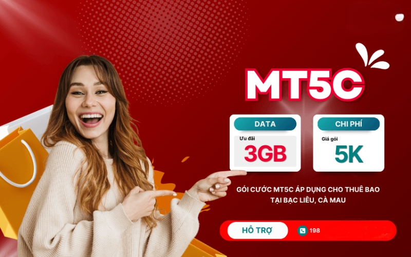 Nhận ngay data “khủng” lên đến 3GB chỉ với 5.000 đồng