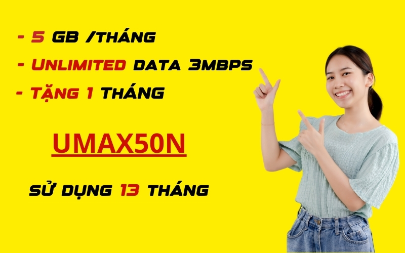 Tốc độ của gói UMAX50N Viettel sau khi đã dùng hết data là bao nhiêu?