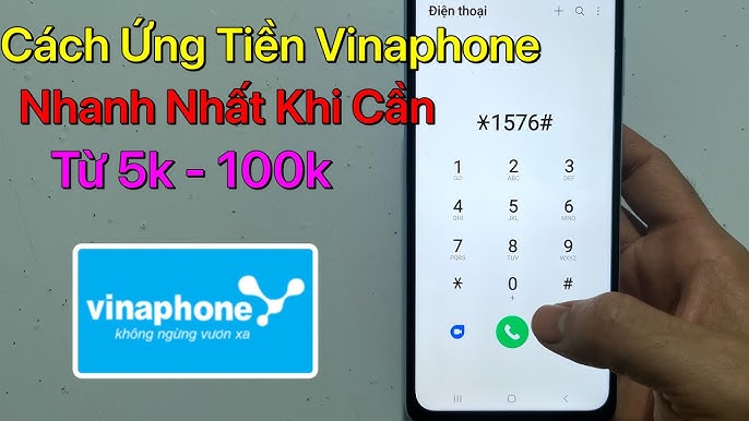 Cách ứng tiền Vinaphone 10k, 50K, 100K khi chưa đủ điều kiện