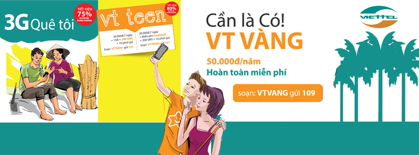 Đăng ký gói VT Teen2 Viettel