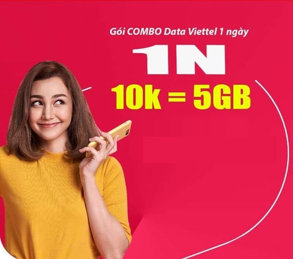 Hướng dẫn đăng ký gói 1N Viettel nhận 5GB và free phút thoại mỗi ngày
