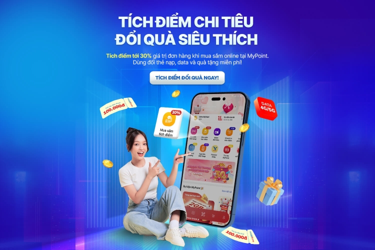 Mobifone khuyến mãi đổi điểm tích lũy nhận voucher Tiki, lazada, grab trị giá 1 triệu đồng