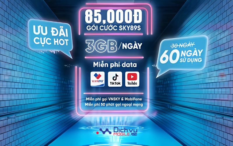 Tìm hiểu sim SKY89s nhận ưu đãi khuyến mãi hấp dẫn
