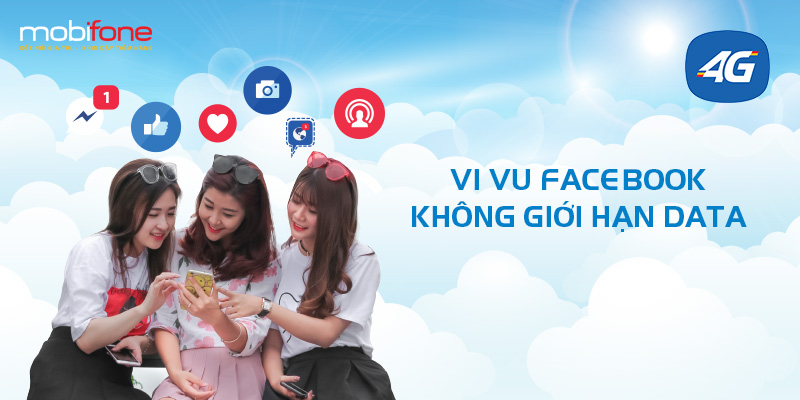 Mobifone tặng thoại và SMS nội mạng khi sử dụng Video Data và Facebook Data