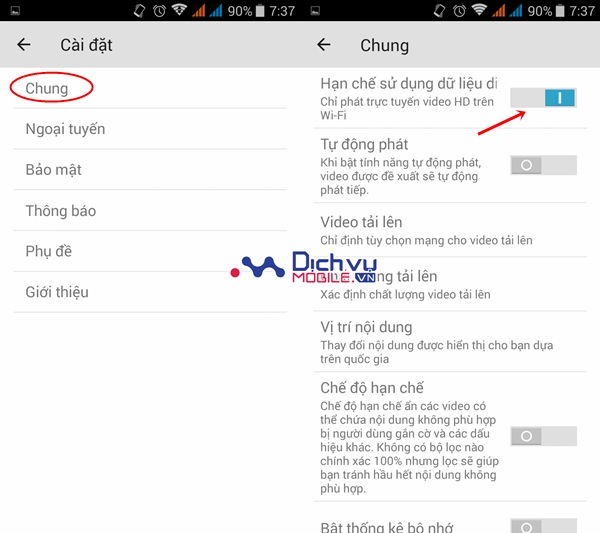 Mẹo tiết kiệm dung lượng 3G khi xem YouTube