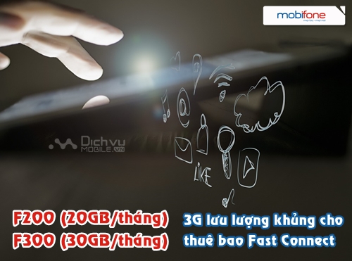 Yên tâm lướt web với 2 gói 3G khủng lên tới hàng chục GB mỗi tháng dành cho thuê bao Fast Connect