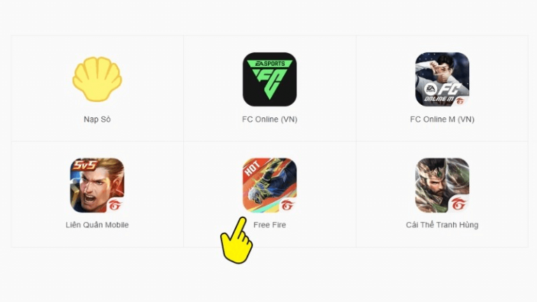 nạp thẻ game Garena bằng thẻ cào Mobifone 1