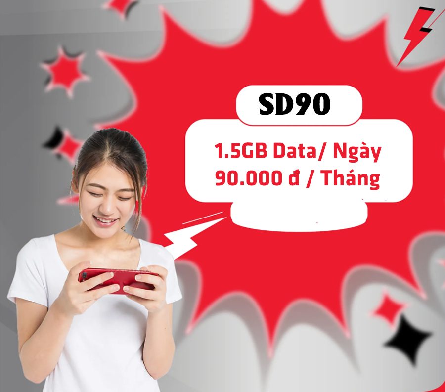 Hướng dẫn đăng ký gói SD90 Viettel có ngay 45GB lướt web xả láng