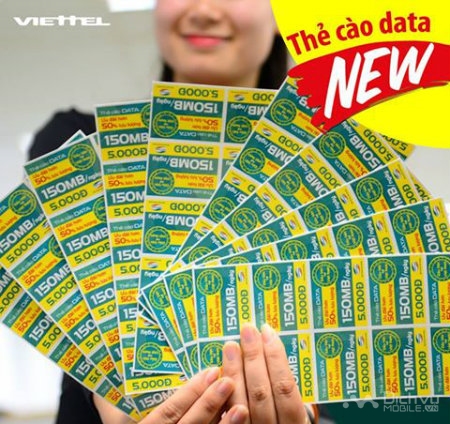 Với thẻ cào data Viettel, bạn sẽ có ngay data trực tiếp nạp vào tài khoản mà không cần đăng ký