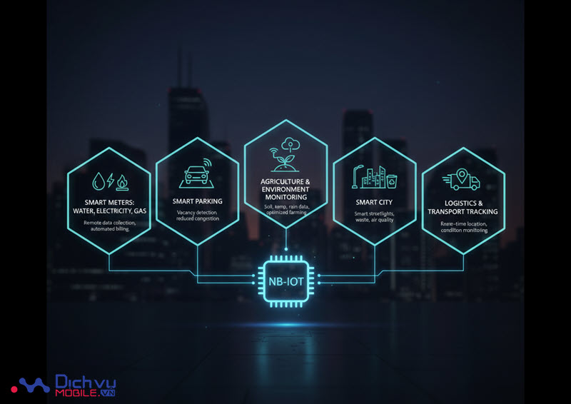 Các ứng dụng nổi bật của NB-IoT trong thực tế